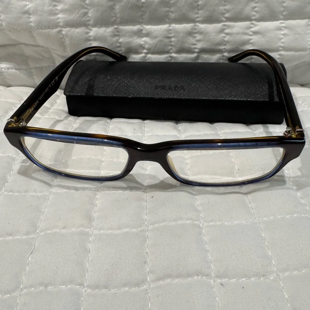 Prada Black and Blue Glasses - Picture 5 of 7